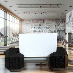Dumbbell Business Card Holder - Personal Trainer Gift Gym Fitness Desk Accessory Chiropractor - thumbnail 2