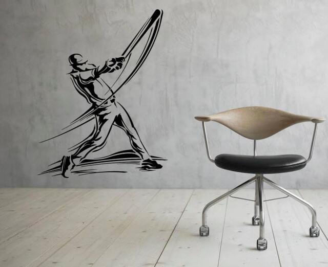 Baseball Wall Vinyl Decal Sports Stickers Art Design Murals Interior Home Decor - 7Bsb2 - image 1