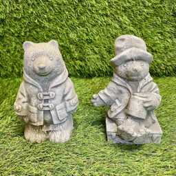 Concrete Mini Paddington Bear Ornament Outdoor Garden Sculpture Lawn Frost Protected