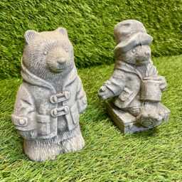 Concrete Mini Paddington Bear Ornament Outdoor Garden Sculpture Lawn Frost Protected - thumbnail 3
