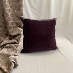 "Designers Guild Floral Linen Pillow Cover Bohemian Purple Accent - 16""x16" - thumbnail 2
