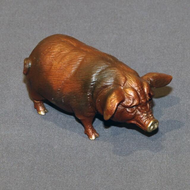 Bronze Pig Figurine Statue Sculpture Swine Art Limited Edition Signed Numbered - image 1