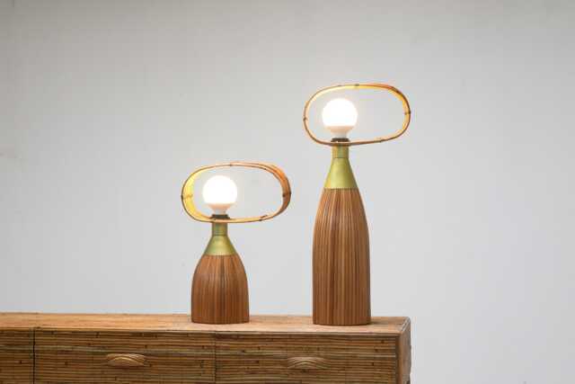 The Maya Glow Rattan Table Lamp - image 1