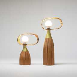The Maya Glow Rattan Table Lamp - thumbnail 2