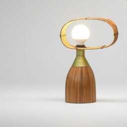 The Maya Glow Rattan Table Lamp - thumbnail 4