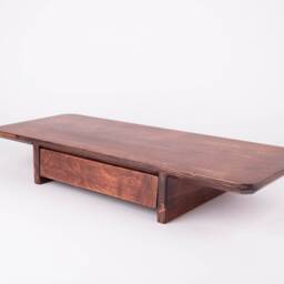 Wooden Monitor Stand With Drawer, Desk Shelf, Computer Riser, Home Office Accessories, Workspace Organization - thumbnail 4