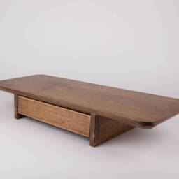 Wooden Monitor Stand With Drawer, Desk Shelf, Computer Riser, Home Office Accessories, Workspace Organization - thumbnail 2
