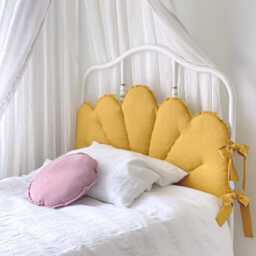 stonewashed Linen Pillowcase With Ribbon Ties in Various Colours - Pillow Cover Envelope Closure, Custom Throw Shams - thumbnail 3