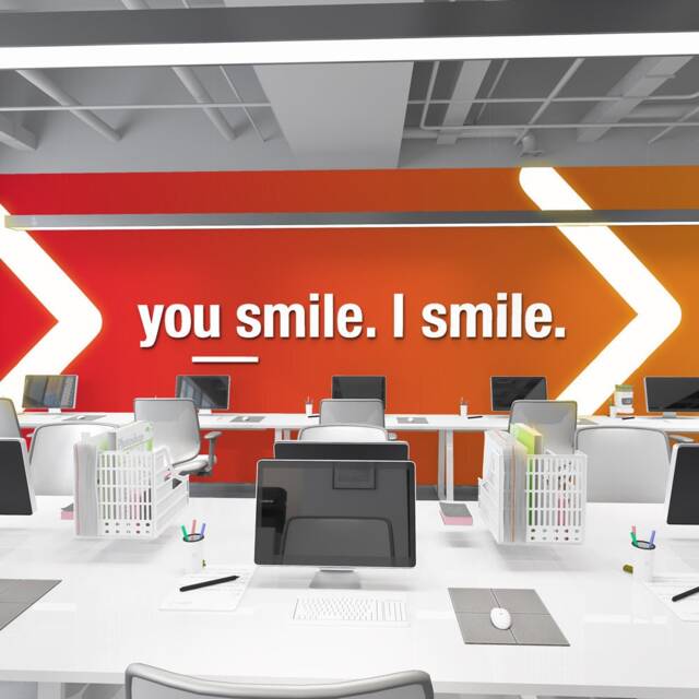 You Smile I Smile, Office, 3D, Typography, Wall, Art, Decor, PVC, Inspirational, Motivational, Work, Sucess, Decals, Stickers - Skuusis - image 1