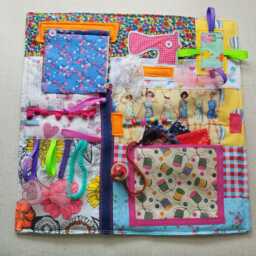 Dementia Fidget Blanket Sewing Fiddle Nana Alzheimers Seamstress Care Home Flower Pillow Dementia Activities Gift Present Elderly Muf - thumbnail 2