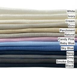 Gray Linen Relaxed Roman Shade, Modern Blackout Window Treatment, Cl1010 - thumbnail 2