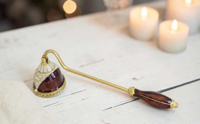 Elegant Metal Candle Snuffer - Flower Designs, 16cm - image 1
