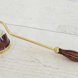 Elegant Metal Candle Snuffer - Flower Designs, 16cm - thumbnail 2