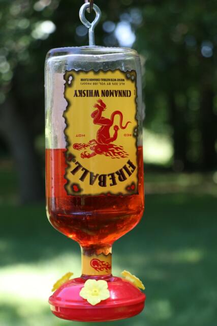 New Feeder Fireball Bottle Hummingbird Feeder - image 1