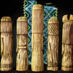 Hand Carved Wooden Slavic Gods Svarog, Rod, Veles, Perun, Dajdbog - thumbnail 3