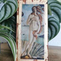 Birth Of Venus Wood Wall Art Renaissance Gold Gilding - thumbnail 3