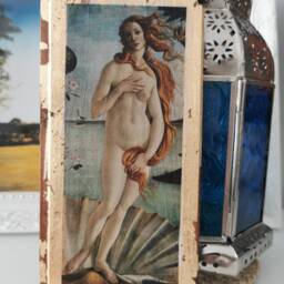 Birth Of Venus Wood Wall Art Renaissance Gold Gilding - thumbnail 2