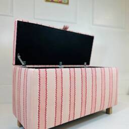 Ottoman in Linwood Croquet - thumbnail 3