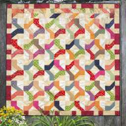 Dancing Ribbons Quilt Pattern - Modern Scrap Throw - PDF Download - thumbnail 3