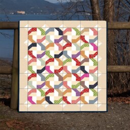 Dancing Ribbons Quilt Pattern - Modern Scrap Throw - PDF Download - thumbnail 4