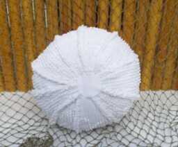Small Chenille Hobnail Sea Urchin, Sealife, Ocean Living, Coastal Living, Nautical Pillow, Home Decor, Nautical Throw Pillow Cushion - thumbnail 1