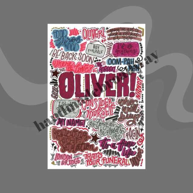 Oliver - Musical Theatre Poster, Broadway Wall Art, Lover Gift, Music Home Decor - image 1