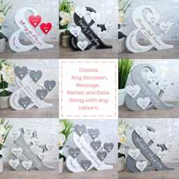Family Name Sign, Plaque, 15Th Anniversary Gift For Her, 15 Year Anniversary, Wedding Gifts, Presents - thumbnail 2