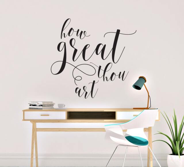 "Vinyl Wall Decal ""How Great Thou Art" - image 1