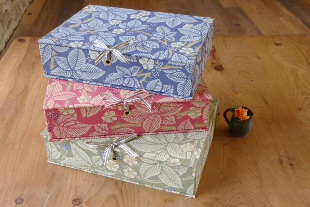 William Morris Box File in Bramble Designs - A4 Office Collection & Stationery Handmade England - image 1