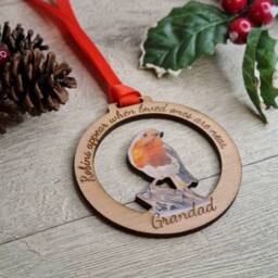 Personalised Christmas Memory Bauble - Remember Your Loved One Tree Decor Memorial Xmas Gift Present Tree Decoration - thumbnail 2