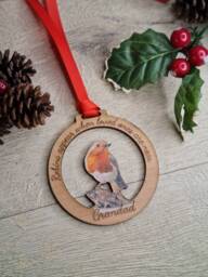 Personalised Christmas Memory Bauble - Remember Your Loved One Tree Decor Memorial Xmas Gift Present Tree Decoration
