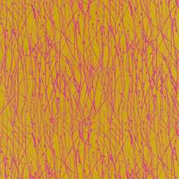 Harlequin Fabrics Grasses, Yellow Turmeric & Magenta Pink Silk Dupion Cushion Cover, Throw Pillow Cover - thumbnail 3