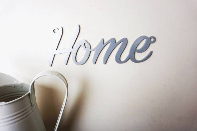 Metal Home Wall Sign, 3mm Mild Steel, Black Art - image 1