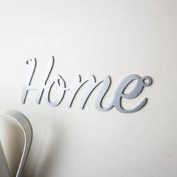 Metal Home Wall Sign, 3mm Mild Steel, Black Art - thumbnail 2