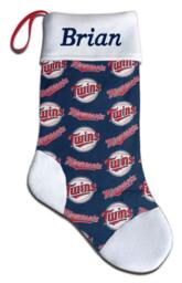 Personalized Mlb Minnesota Twins Baseball Christmas Stocking Embroidered