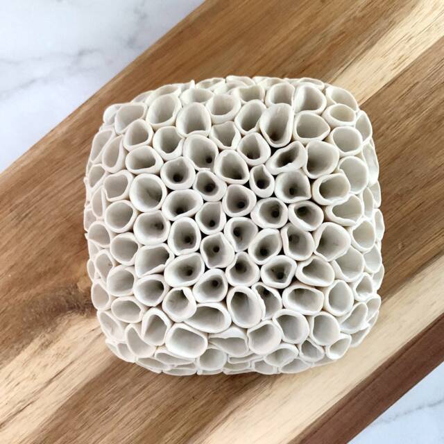 Hydrangea - Porcelain Micro Tile Ceramic Wall Sculpture - image 1