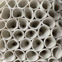 Hydrangea - Porcelain Micro Tile Ceramic Wall Sculpture - thumbnail 2
