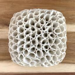 Hydrangea - Porcelain Micro Tile Ceramic Wall Sculpture - thumbnail 3