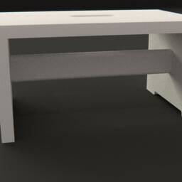 stool Made Of Wood in White New - thumbnail 2
