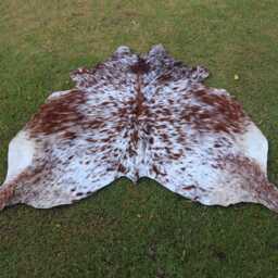 Cowhide Rugs-Real Rug Brown & White-Luxury Cow Skin Rug-Large Rug-Brazilian Area Rug-Genuine Tricolor - thumbnail 2