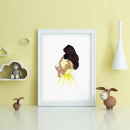 A Mother's Gift Print - Baby Shower Gifts - New Baby -Gifts For Mom Nursery Prints -Mother's Day By Melsy's Illustrations - thumbnail 3