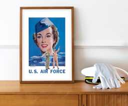 Reprint Of A Vintage Us Air Force Female Recruiting Poster - thumbnail 1