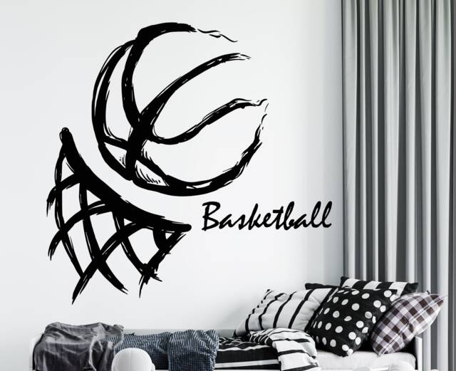 Custom Basketball Player Name Wall Decal Removable Vinyl Decor 2255 - image 1