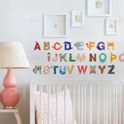 Alphabet Wall Decals Kids Abc Peel & Stick Stickers - thumbnail 3