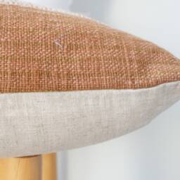 Brown Tribal Hemp Hand Woven Natural Dye Color Pillow Cover - thumbnail 3