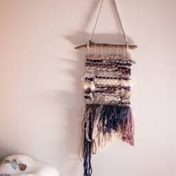 Handwoven Photo Frame Wall Art Driftwood Tapestry, 6x4 Picture - thumbnail 2
