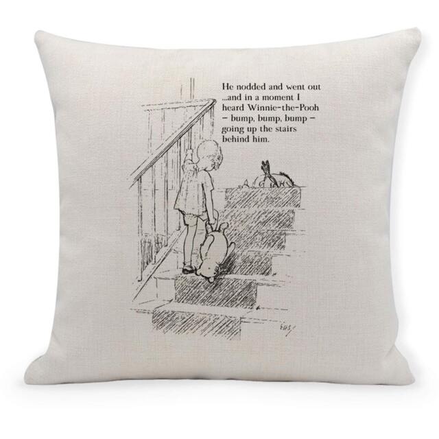 Classic Winnie The Pooh Bear Cushion, Nursery Decor Pillow, New Baby Gift - 40cm - image 1