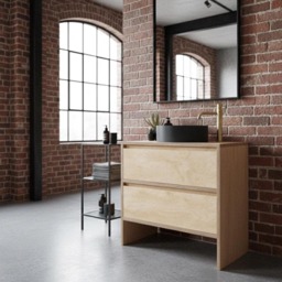 Montagu - Handmade Birch Ply Vanity Unit Custom Bathroom Furniture - thumbnail 1
