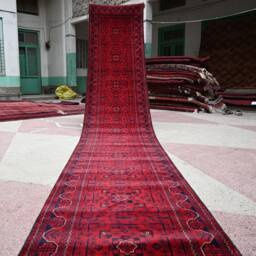 20 Ft, Long Runner Rug, 19.5 X 2.8 Extra Afghan Runner, High Quality Wool Handmade Turkoman Hallway Bokhara Oriental - thumbnail 2