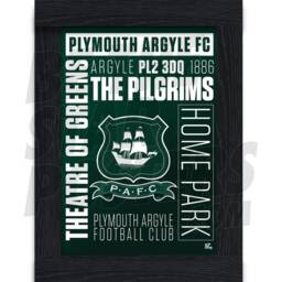 Plymouth Argyle Fc Word Poster - Officially Licensed Product Sizes A4/A3 A2 - thumbnail 2